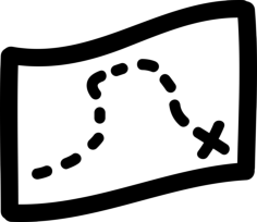Map Hand Drawn Paper Tracing Svg Vector, Free Vectors File